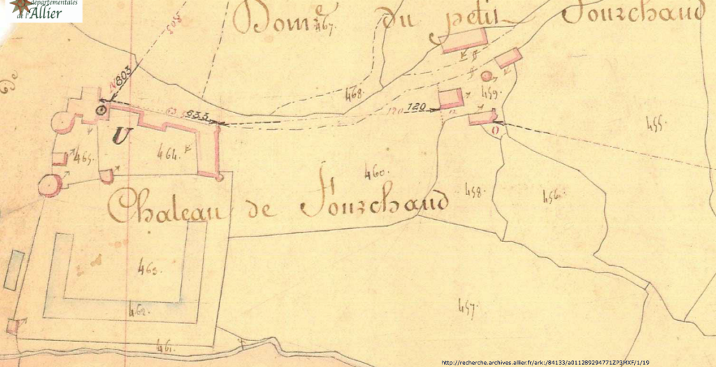 Fourchaud plan cadastre 1832